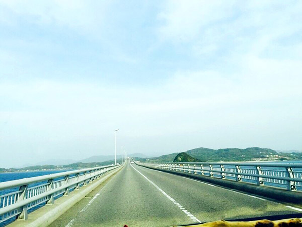 角島大橋の道